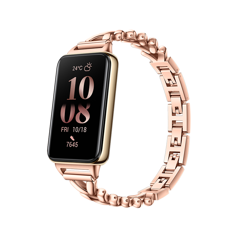 荣耀手环10 NFC版 薄荷绿+流光系列钢表带 金色 套装（手环和表带分开） NFC版 薄荷绿+金色表带