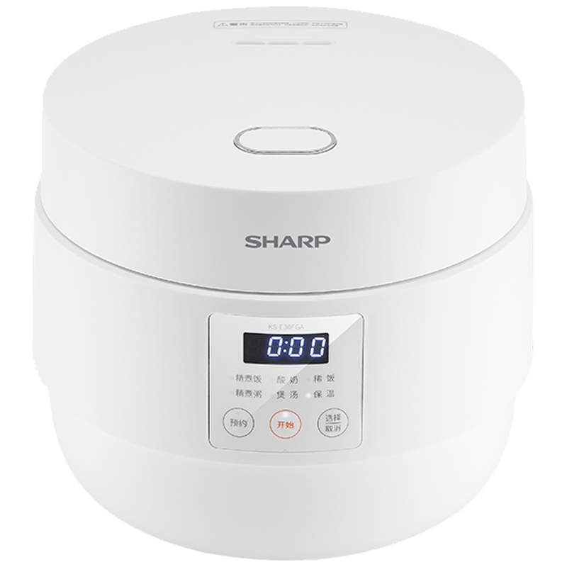 SHARP/夏普 KS-E20FGA-W 24H预约 电饭煲  白色 2L