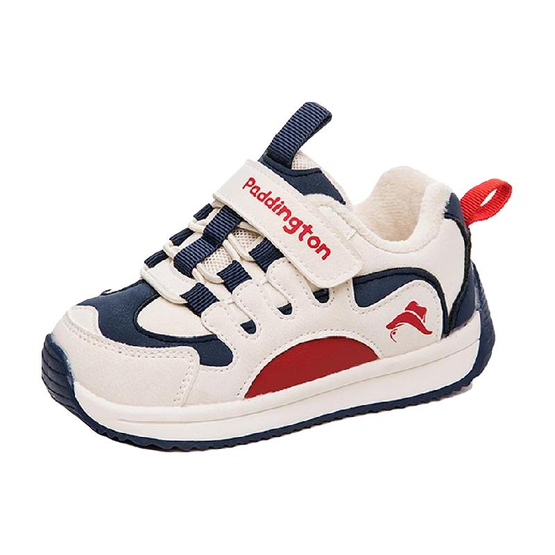 帕丁顿熊儿童运动鞋加绒冬季男童棉鞋女宝宝休闲鞋软底小童鞋子