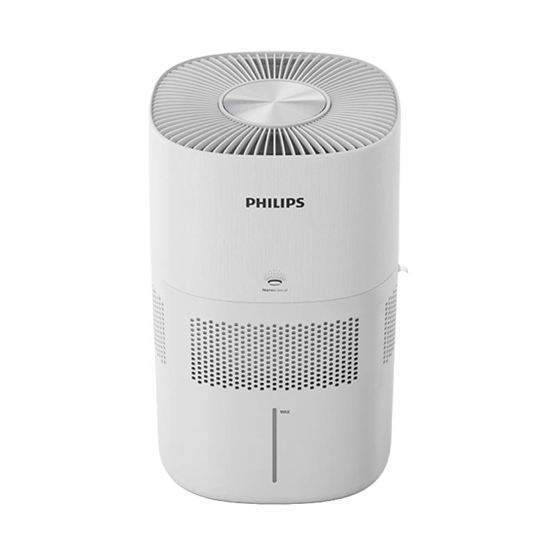 飞利浦(PHILIPS)加湿器大容量上加水 纳米无雾 低噪卧室家用办公室无雾加湿器 智能调节