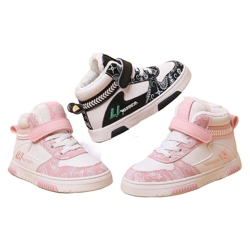 回力童鞋女童鞋子加绒加厚二棉鞋儿童运动鞋冬季棉鞋