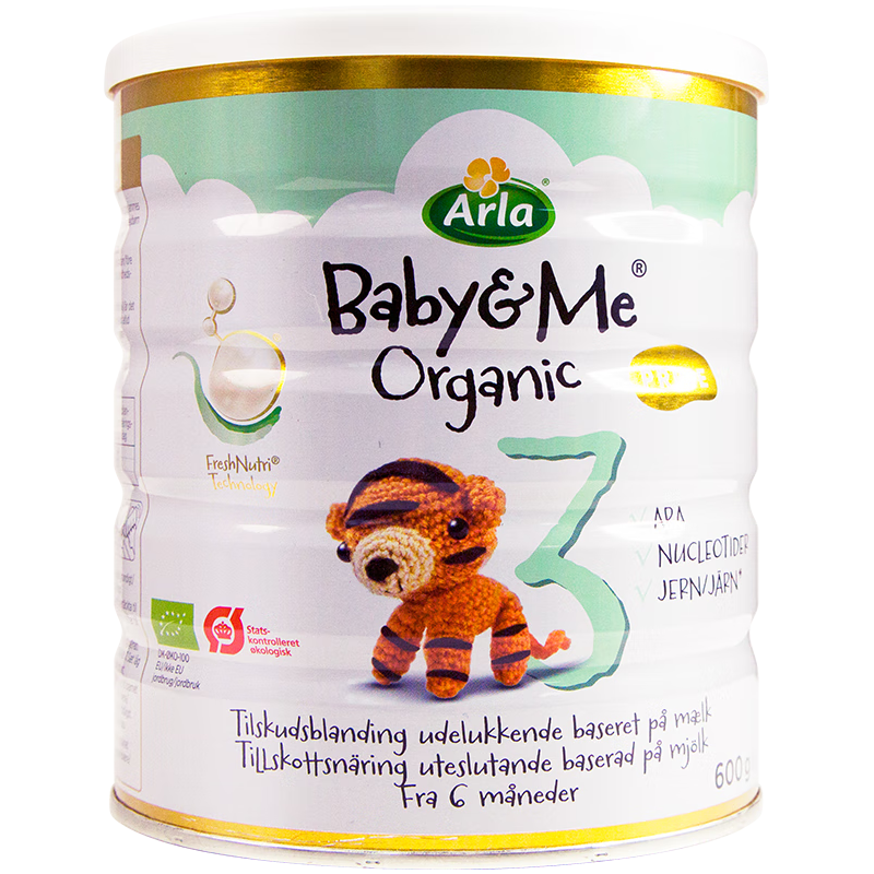 【25年11月-丹麦阿拉ArlaBaby@me有机A2白金版婴幼儿奶粉 3段 600g