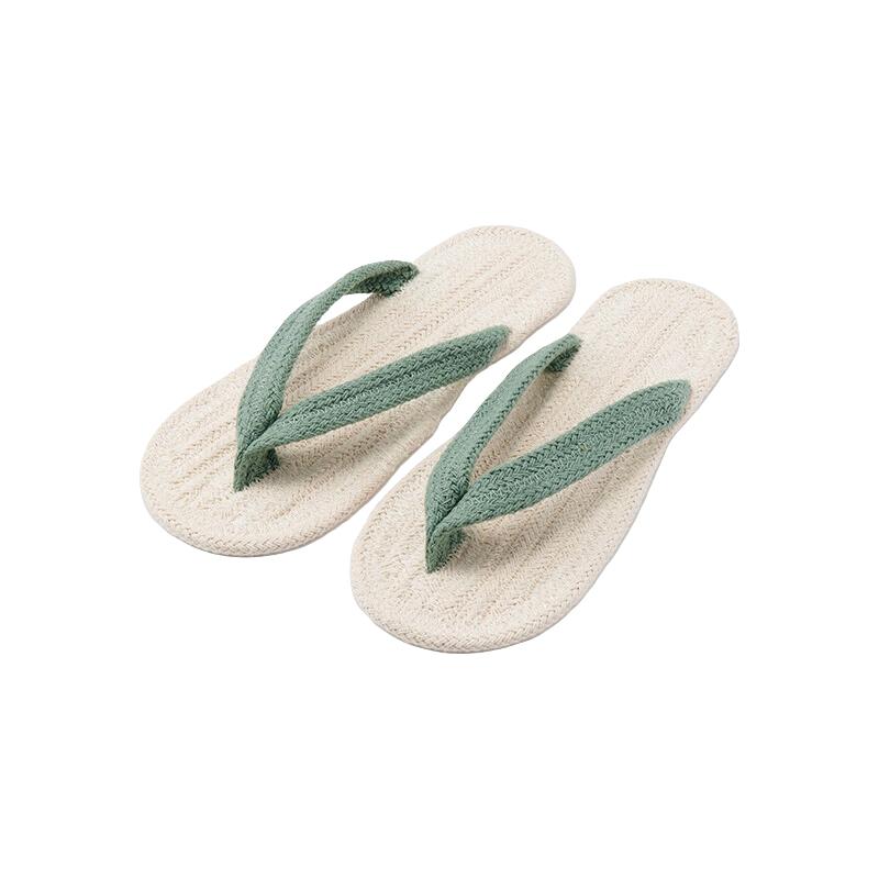  MUJI/無印良品 人字拖  原色*烟熏绿色 24 cm/M/38码(2.0)