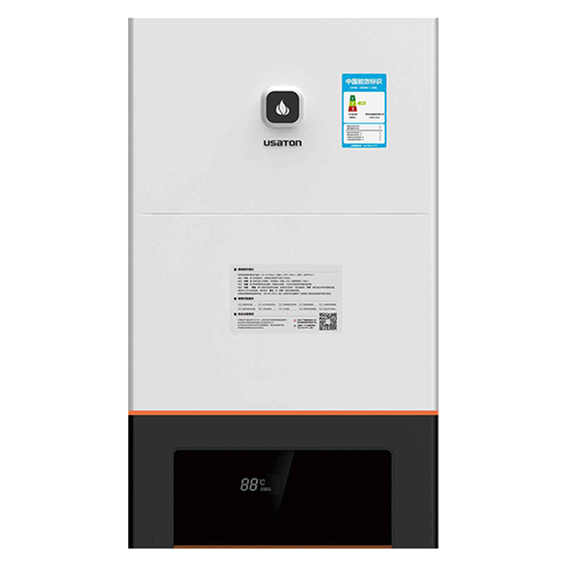 USATON 阿诗丹顿 燃气壁挂炉24KW天然气地暖锅炉采暖热水器家用板换式L1PB24-A2212WIFI
