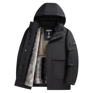 杉杉 90鹅绒羽绒外套 黑色 4XL /195