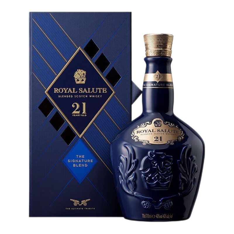 皇家礼炮（Royal Salute）名企严选 威士忌 限量版珍藏版 进口洋酒 保乐力加 一瓶一码 皇家礼炮21年蓝色700ml