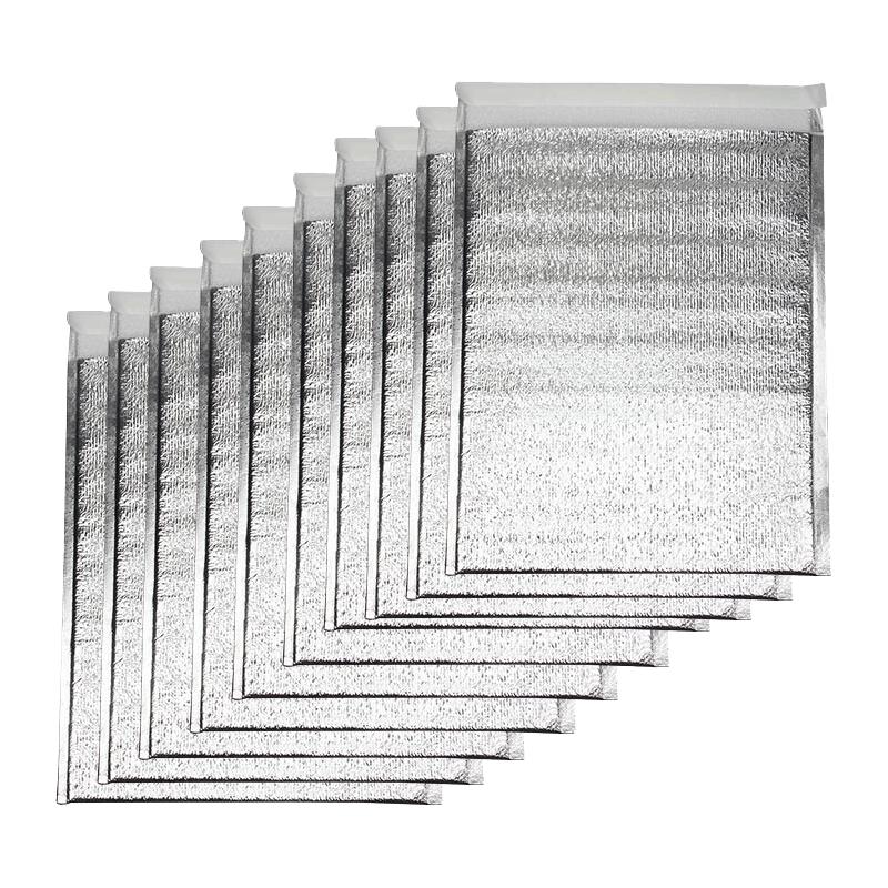 有质 保温袋 铝箔加厚 一次性户外食品保冷冰袋锡纸隔热袋 大号10个装