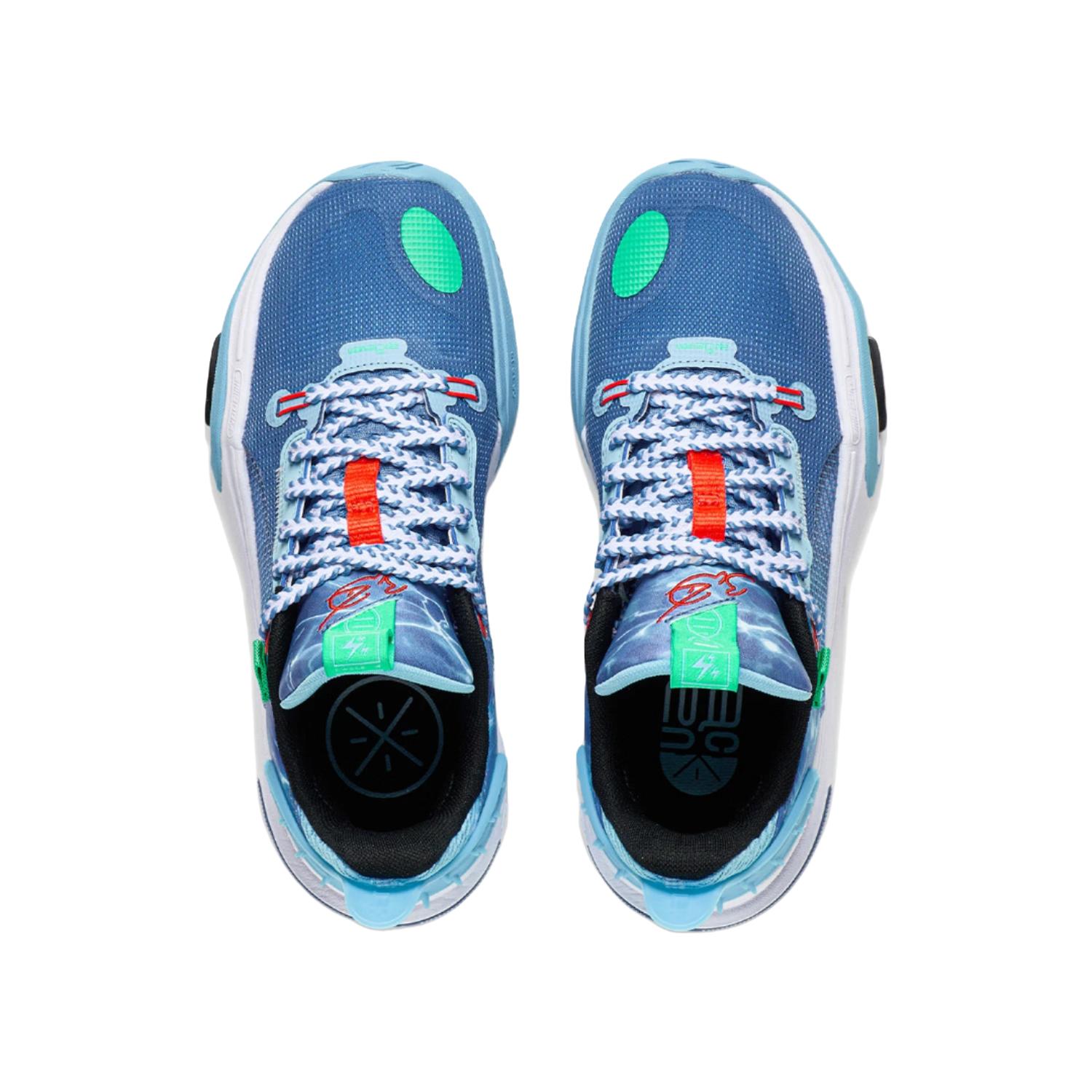 LI-NING KIDS李宁全城12儿童篮球鞋全城11男童大童减震运动鞋青少年实战球鞋 巴黎蓝 （全城11） 41码