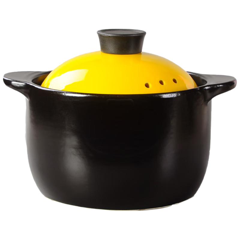 几物森林 砂锅炖锅家用耐高温陶瓷煲汤锅干烧不裂煤气灶养生汤锅可明火5L