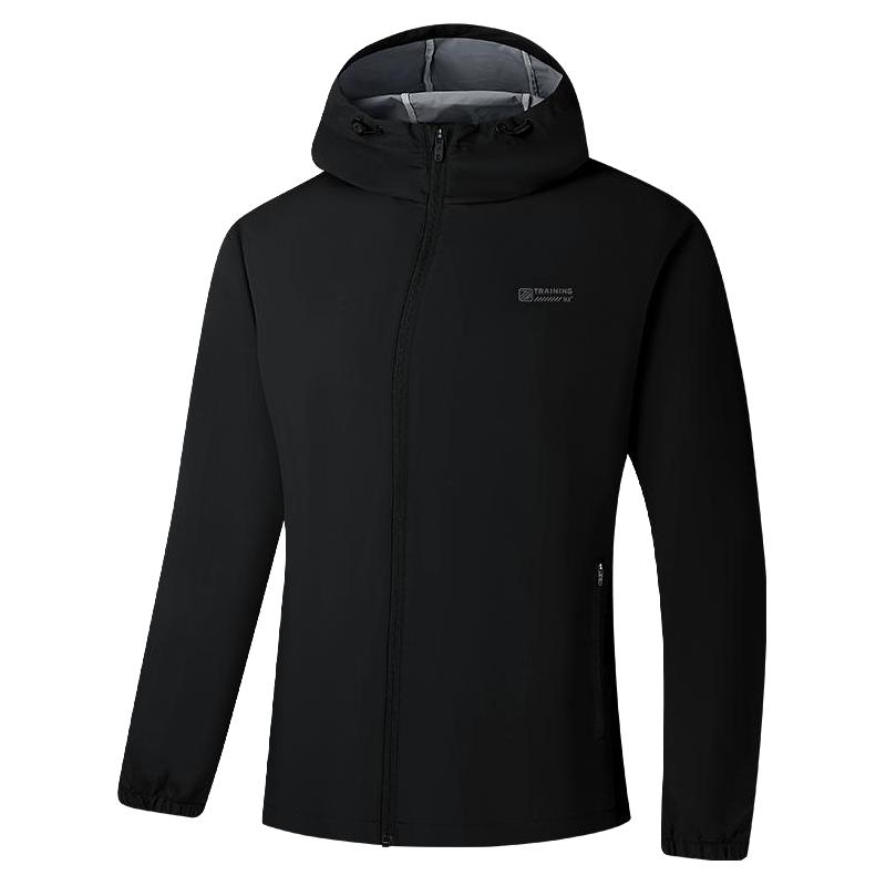 361度三防外套2025秋季户外防泼水梭织运动夹克男士连帽立领风衣