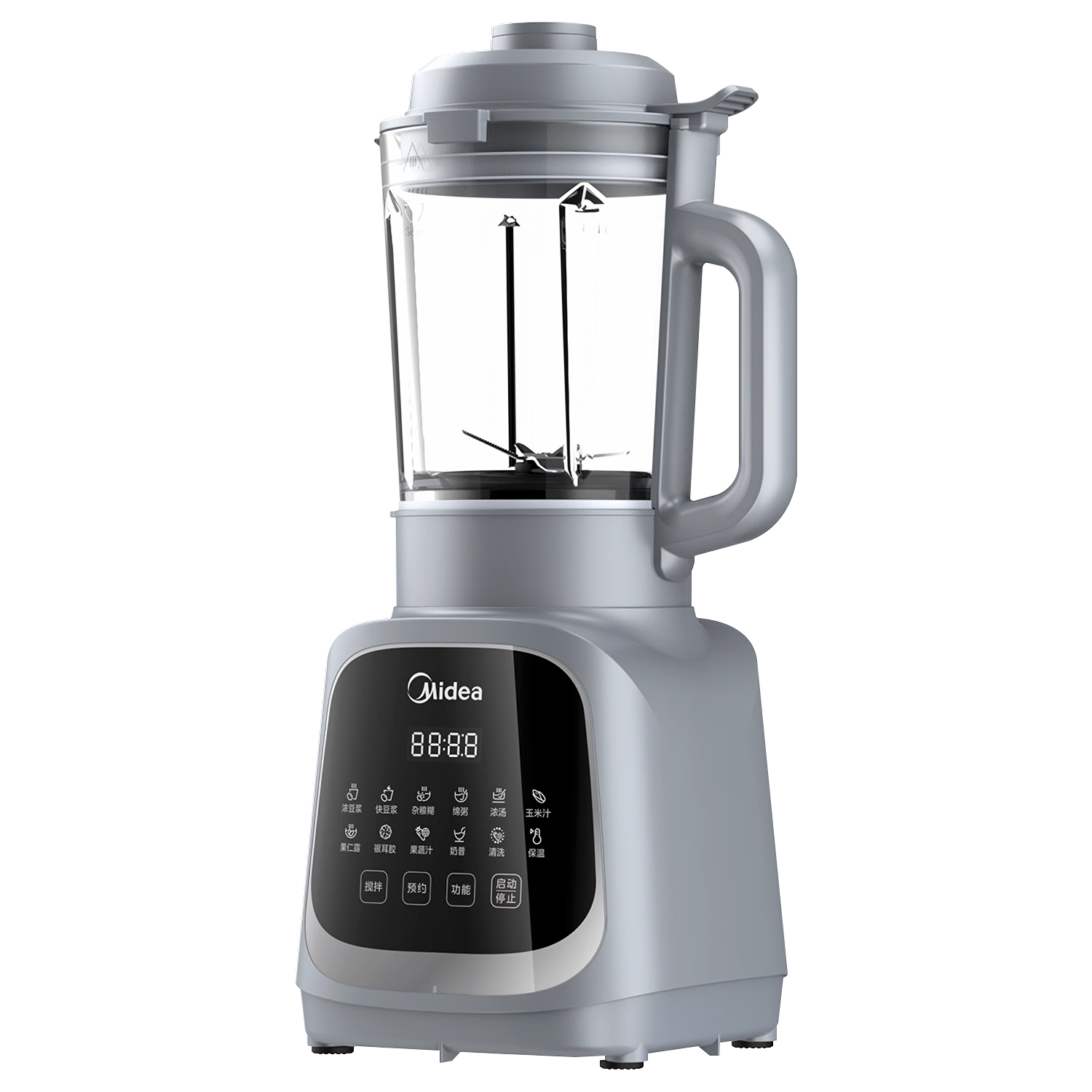 美的（Midea） 破壁机家用豆浆机智能榨汁机多功能果汁机全自动加热宝宝辅食料理机 智能预约降噪搅拌机辅食机 【1.75L容量I大功率破壁】PB40T42