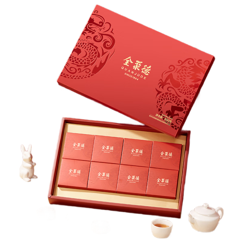quanjude 全聚德 月满仲秋月饼 9饼8味 680g 礼盒装