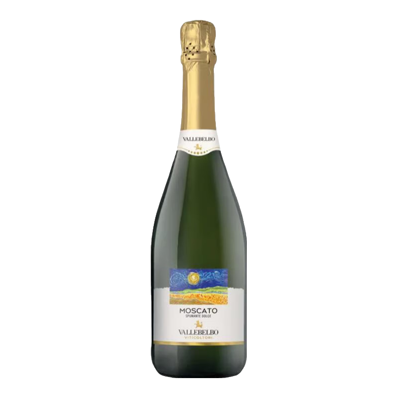 Moscato d' Asti意大利DOCG梵高星空莫斯卡托阿斯蒂起泡甜白葡萄酒750mL 新旧 单支