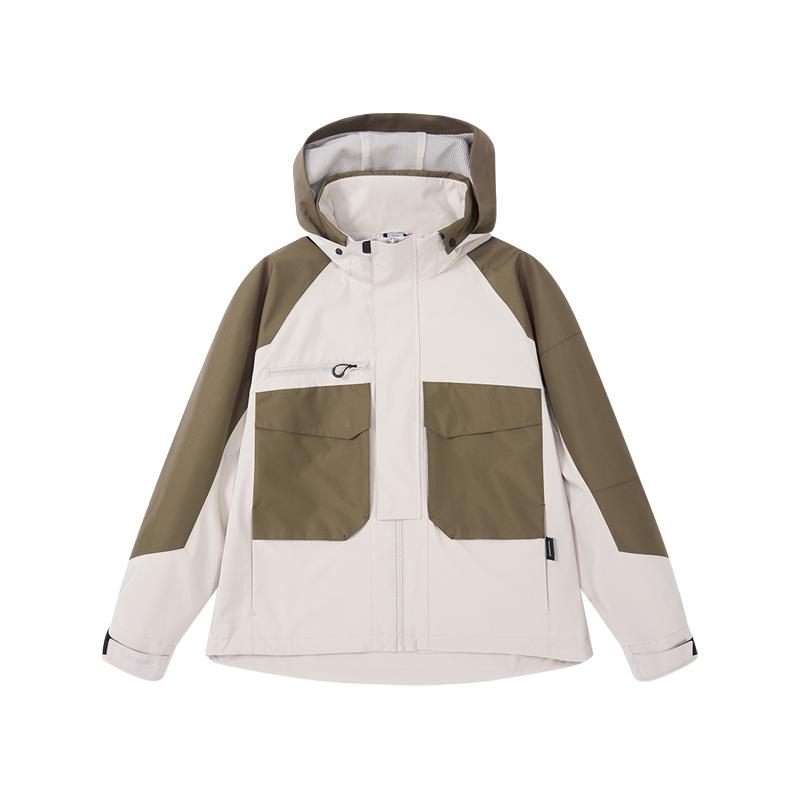 迪卡侬SPW城市机能夹克秋季男防泼水多口袋宽松运动外套SAX1