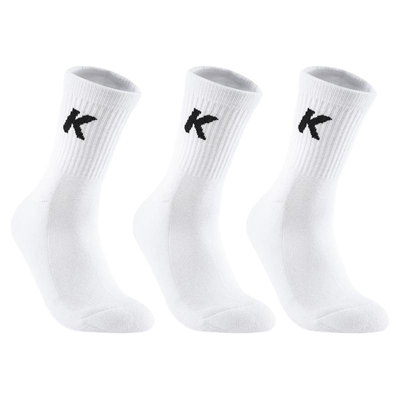 【三双装】卡尔美运动袜子男款中筒袜夏季新款透气跑步袜篮球短袜
