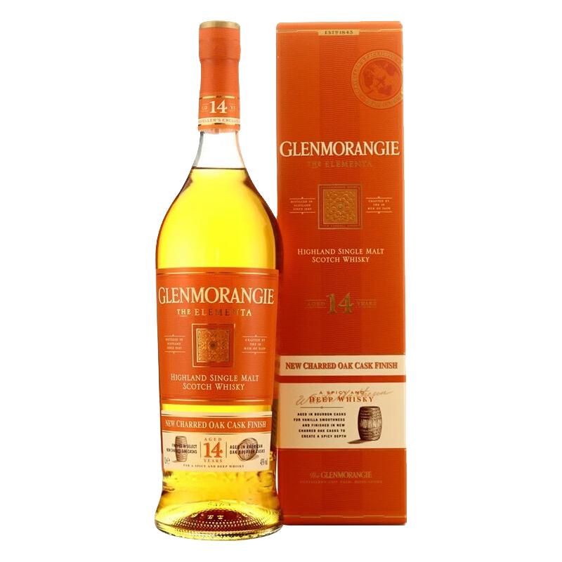 格兰杰（Glenmorangie） 威士忌酒10年12年14年单一麦芽苏格兰威士忌 格兰杰14年1000ml