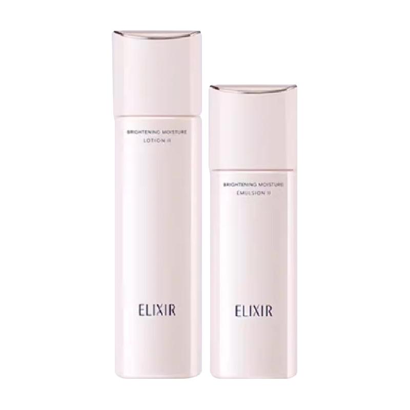 ELIXIR 怡丽丝尔 纯肌净白柔滑晶润水乳套装 (水+乳）