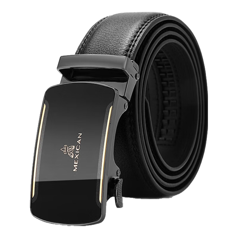 稻草人男士皮带自动扣真牛皮商务腰带休闲潮流裤带