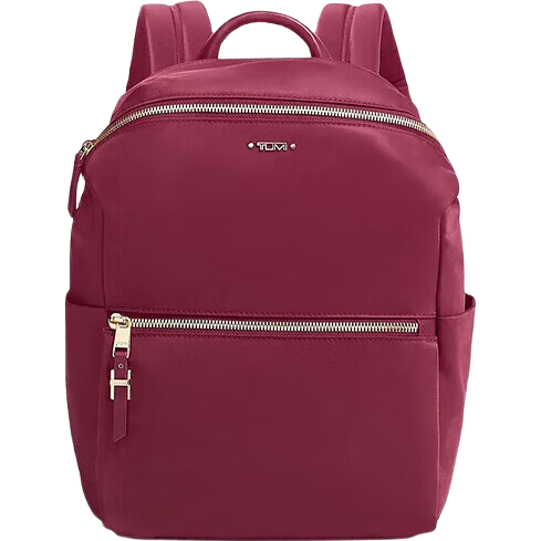 TUMI 途明 VOYAGEUR系列 女士商务旅行高端时尚双肩包 0196449BER 莓红色520情人节礼物