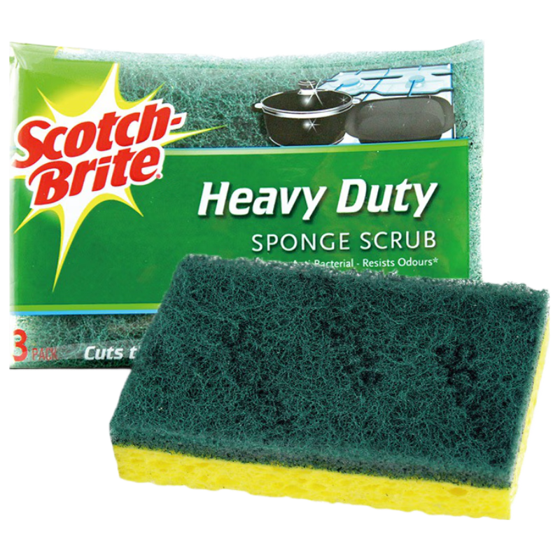 3M思高 天然木浆棉超洁净百洁布 洗碗布3片装