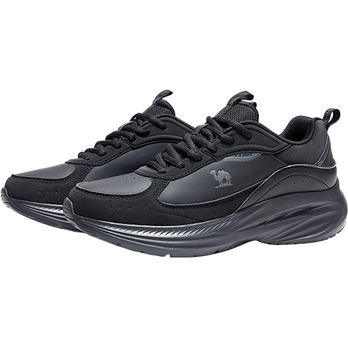 CAMEL骆驼 【革面保暖】运动鞋男款2025秋冬男鞋轻便跑步鞋男士休闲鞋