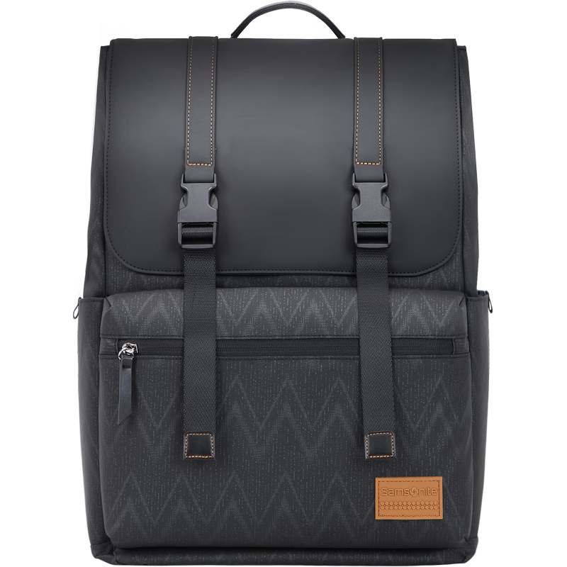 Samsonite 新秀丽 双肩包男士电脑背包商务休闲通勤书包TT1 黑色|15.6英寸电脑|净重0.9kg