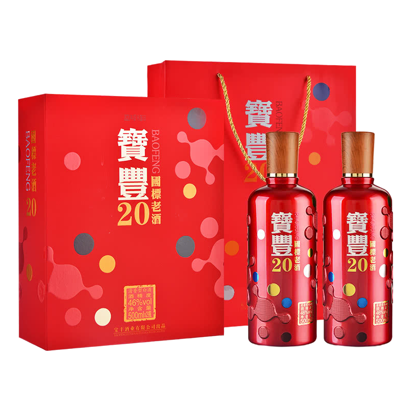  宝丰 商务白酒 清香型白酒  礼盒装 46%vol 500mL
