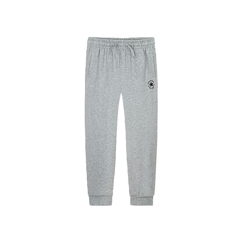 Converse匡威童装男童长裤2025春季中大童女童休闲运动裤百搭束脚卫裤 岩岭灰 140 /60 【身高128-140cm】