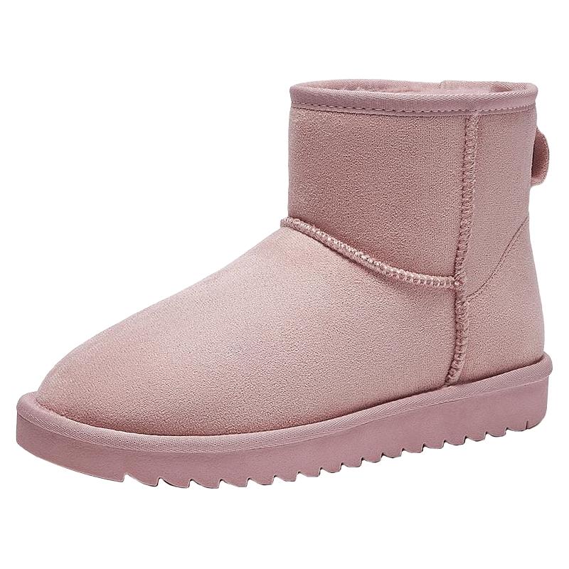 hotwind 热风 2023年冬季新款雪地靴女加绒加厚保暖短靴时尚百搭棉鞋靴子女