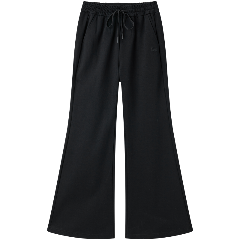 太平鸟 【针织阔腿裤】太平鸟长裤无弹高腰休闲裤阔腿裤女秋冬季