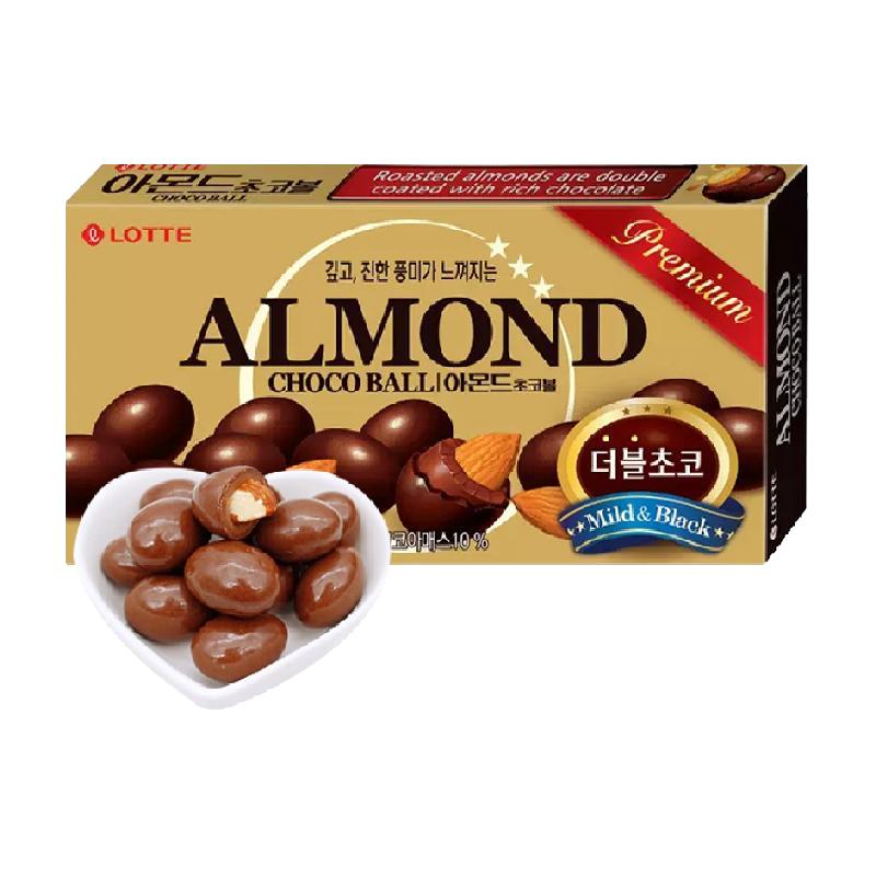 LOTTE 乐天 韩扁桃仁夹心巧克力豆46g