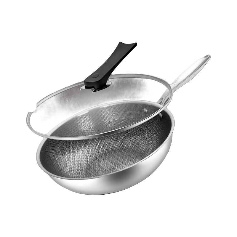 Debo 德铂 炒锅不粘锅  配盖