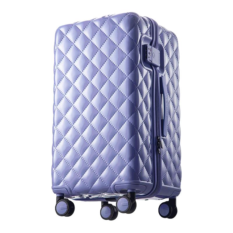 洛克兰2025行李箱女时尚大容量旅行拉杆箱24寸多巴胺色可登机