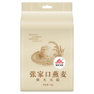 柴火大院 张家口燕麦 1kg 东北麦仁 全谷物 五谷杂粮粥米 高蛋白粗粮 早餐代餐