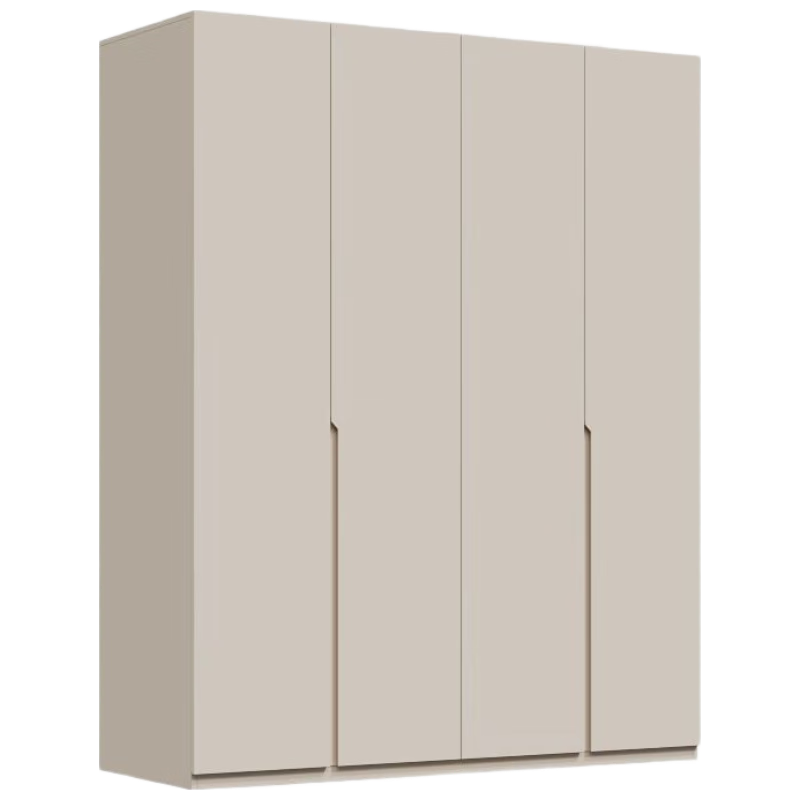 京东京造云栖平开门衣柜四门现代简约环保ENF级卧室收纳储物家具 云栖白 开门款