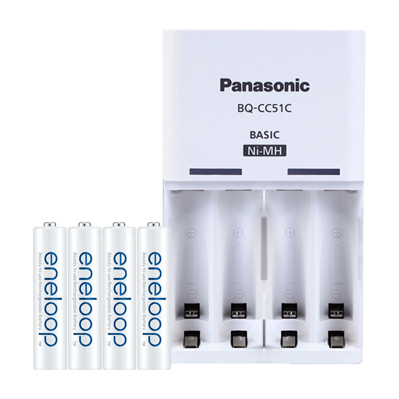 eneloop 爱乐普 4MCCE 7号镍氢充电电池 1.2V 750mAh 充电套装 4粒装