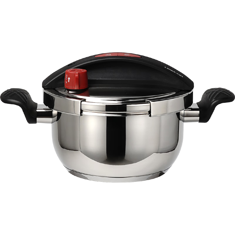 凌丰（LINKFAIR）高压锅小型压力锅304不锈钢防爆家用燃气灶电磁炉通用 【双耳款赠玻璃盖】 20cm 3L