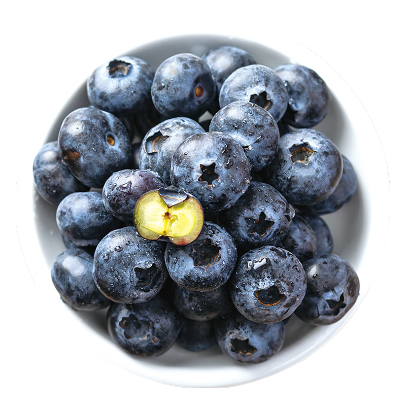 Mr.Seafood 京鲜生 进口蓝莓4盒装 JUMBO 17+超大果 约125g/盒 生鲜时令 新鲜水果