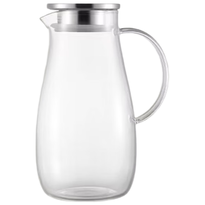京东京造逸居玻璃水壶耐热泡茶壶家用带把手大容量玻璃水杯凉水壶2L 凉水壶 2L