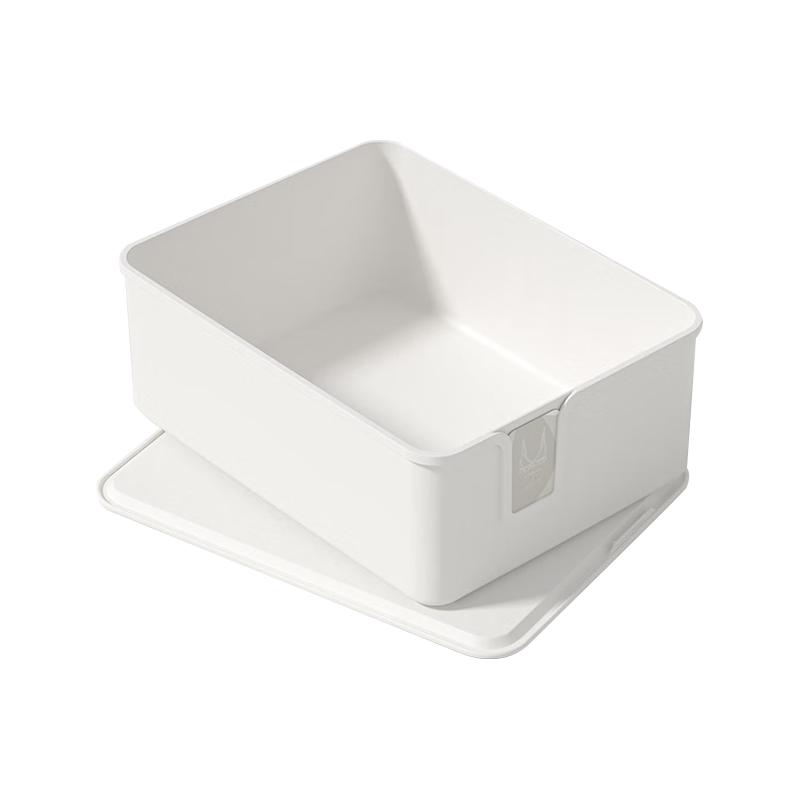  喜家家 带盖 内衣收纳盒 分类卡  【牛奶白】无格文胸盒送分类卡 1个