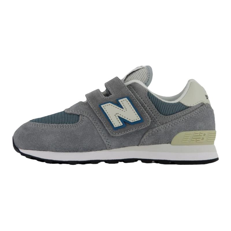 New Balance nb童鞋 4-7岁秋季经典百搭格雷系灰运动鞋574BA
