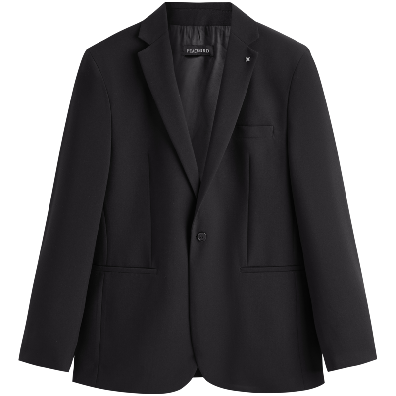 太平鸟 男装秋款时尚修身西装外套男式西服