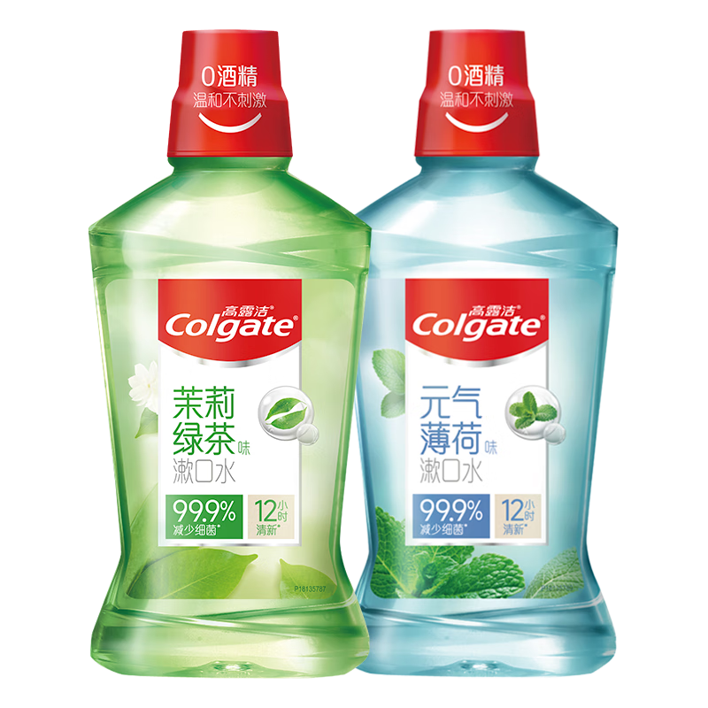 Colgate 高露洁 茶健漱口水500ml+冰爽漱口水500ml