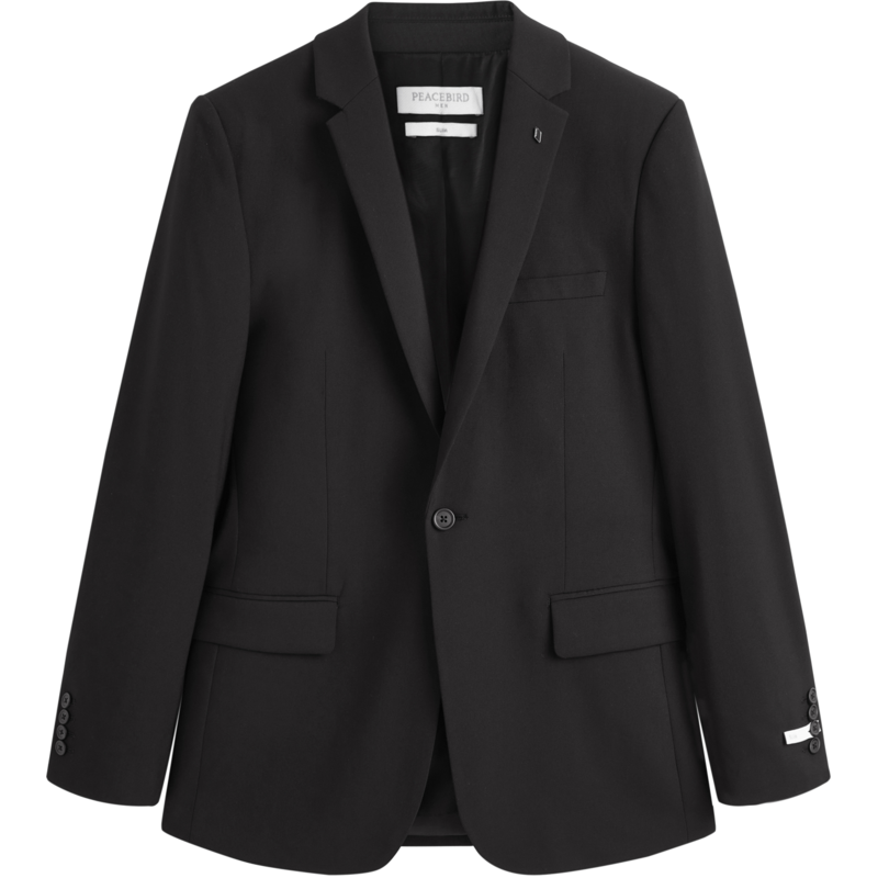 男装春款休闲西装胸针设计商务通勤舒适男式西服