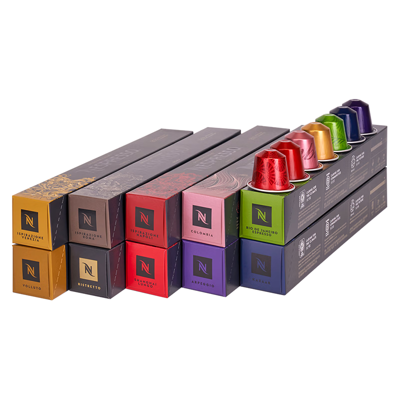 NESPRESSO 浓遇咖啡 人气精选咖啡胶囊组合装 10颗*10盒