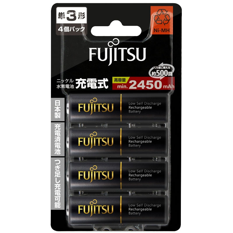 FUJITSU 富士通 HR-3UTHC 5号镍氢充电电池 1.2V 4粒装