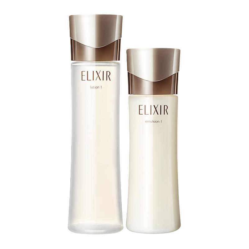 ELIXIR 怡丽丝尔 蕴能凝时抗皱水乳套装（水170ml+乳130ml+赠水60ml*2+18ml*2+乳50ml*2+18ml*2+化妆包邮）