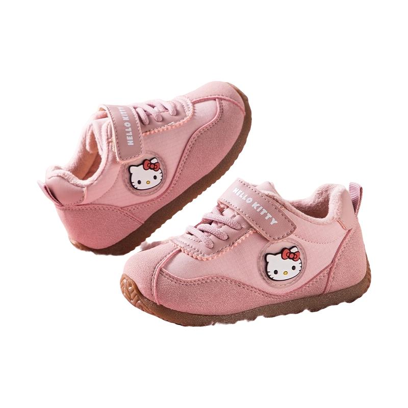 凯蒂猫 HelloKitty童鞋儿童运动鞋女童鞋2025冬季加绒款女宝阿甘鞋子