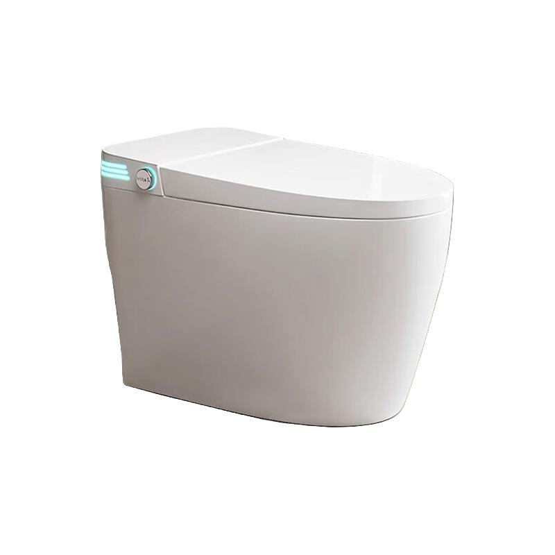 蒙娜丽莎语音智能马桶一体机带水箱无水压限制自动翻盖泡沫盾双水路坐便器 【白简配】无水压限制+脚感冲水 250/300/350/400坑距 下单请备注
