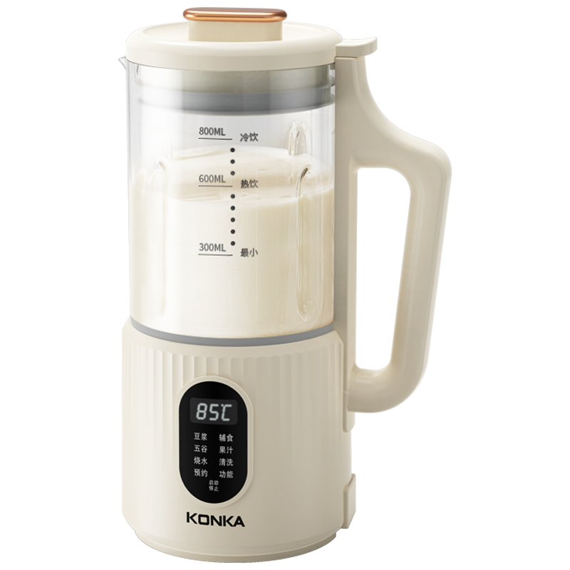KONKA 康佳 豆浆机 迷你破壁机1-2人家用小型轻音免过滤免洗米糊机榨汁机